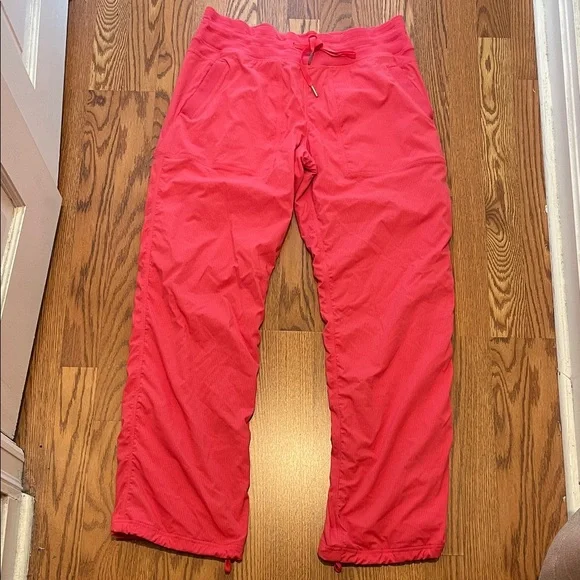 LULULEMON glaze pink dance studio mid rise lined pants - Picture 1 of 5